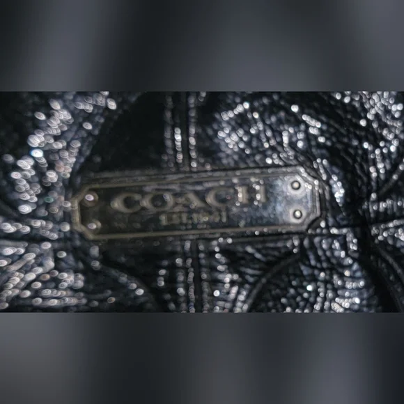 Coach Factory Black Patent Leather Tote - Picture 7 of 7